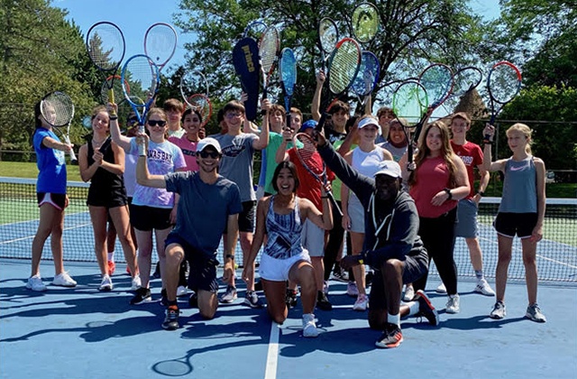Tennis Lesson Group Photo